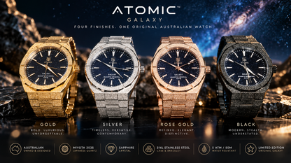 Atomic™ Galaxy Black Watch – Australian Designed | Sapphire & Miyota