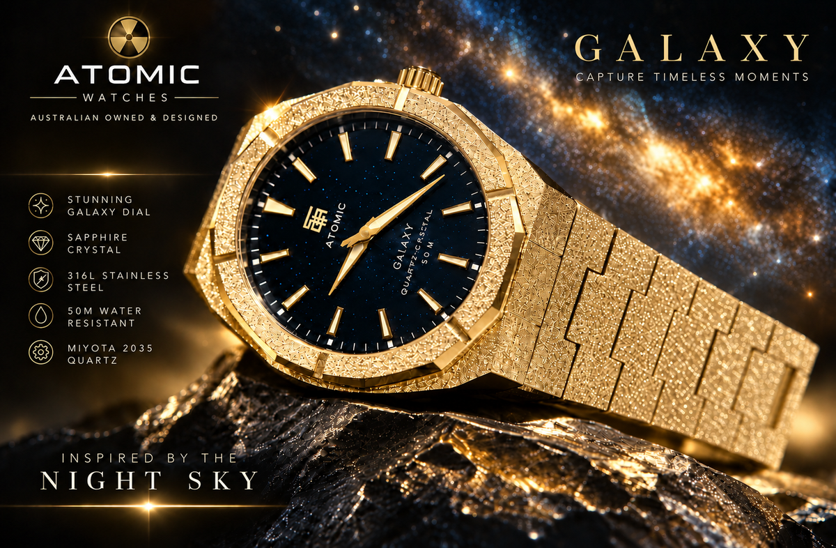Atomic™ Galaxy Gold Watch – Australian Designed | Sapphire & Miyota