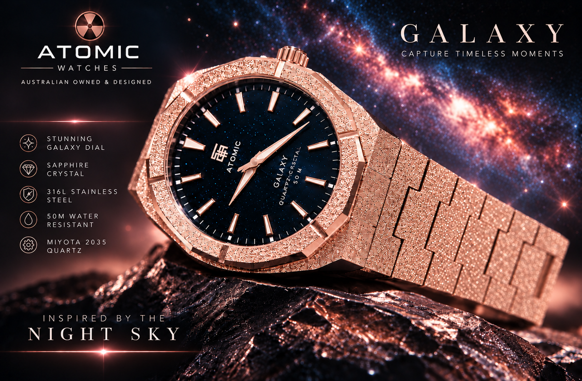 Atomic™ Galaxy Rose Gold Watch – Australian Designed | Sapphire & Miyota