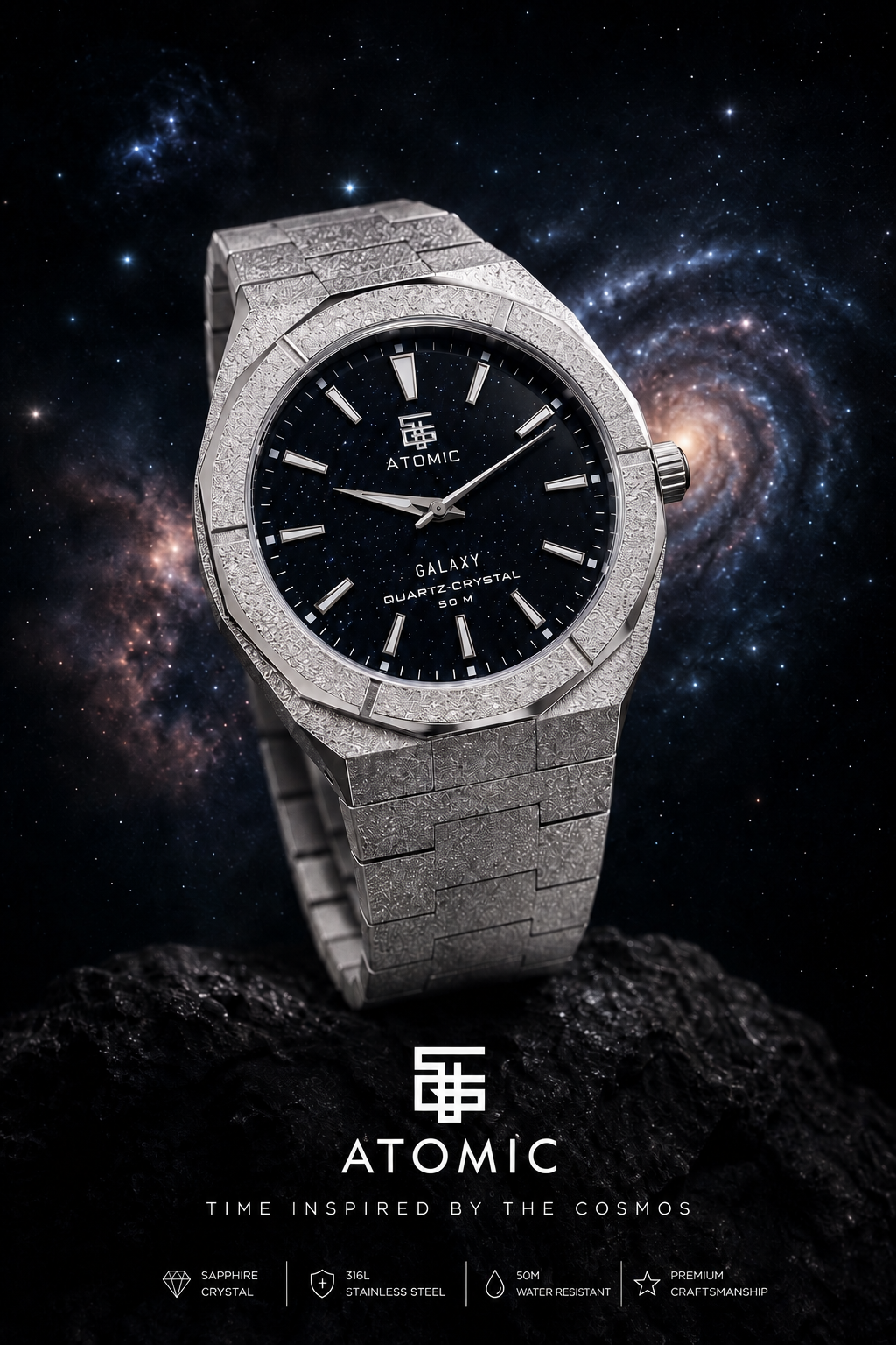 Atomic™ Galaxy Sapphire & Miyota Watch – Australian Designed | Limited-Edition