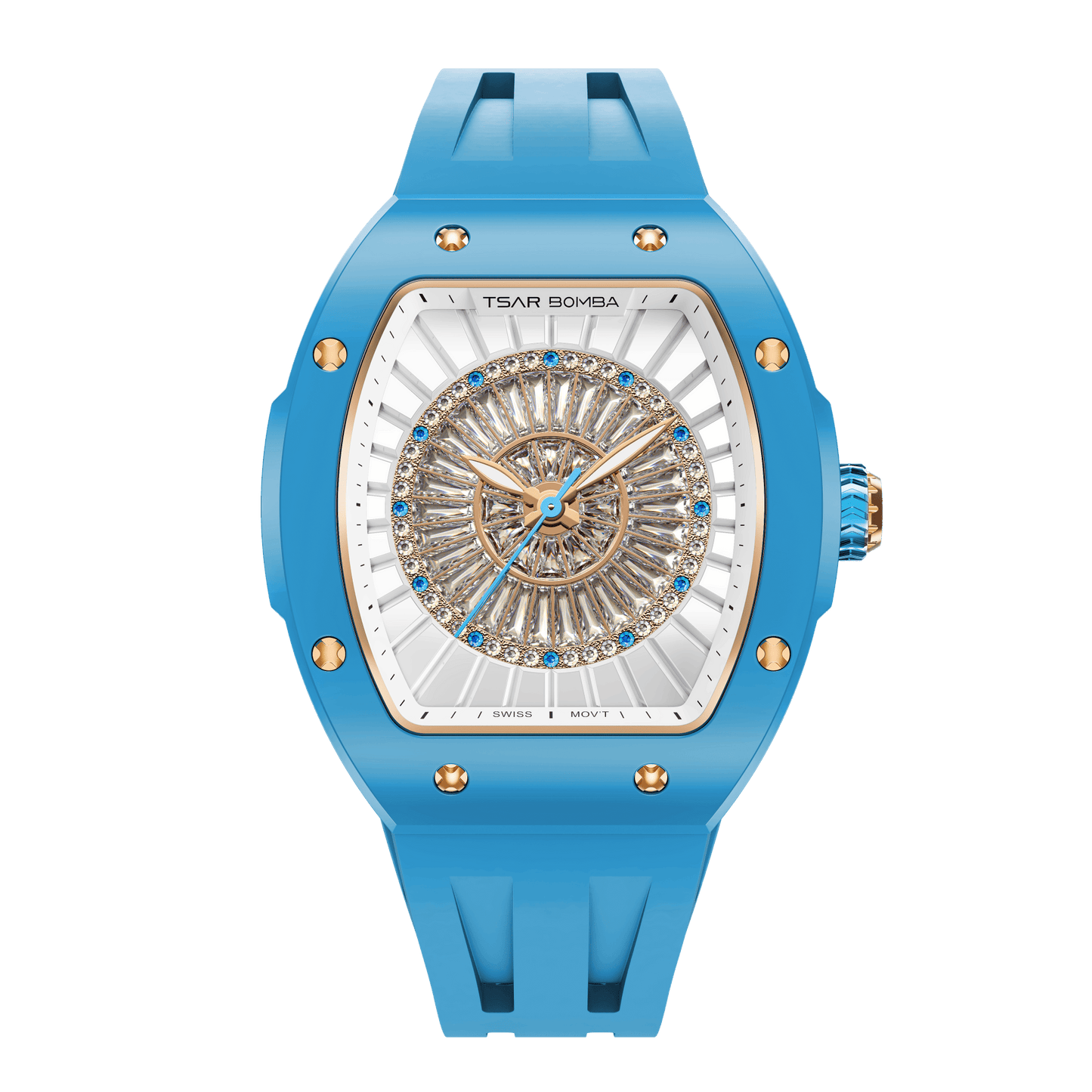 Official TSAR BOMBA Nucleus Femme Ladies Ceramic Watch – Swiss Movement TB8220L