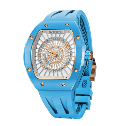 Official TSAR BOMBA Nucleus Femme Ladies Ceramic Watch – Swiss Movement TB8220L