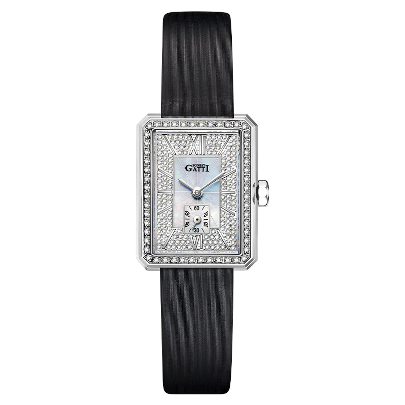 BONEST GATTI BG3007 Mother of Pearl Ladies Square Swiss Quartz Watch - Top G Watches