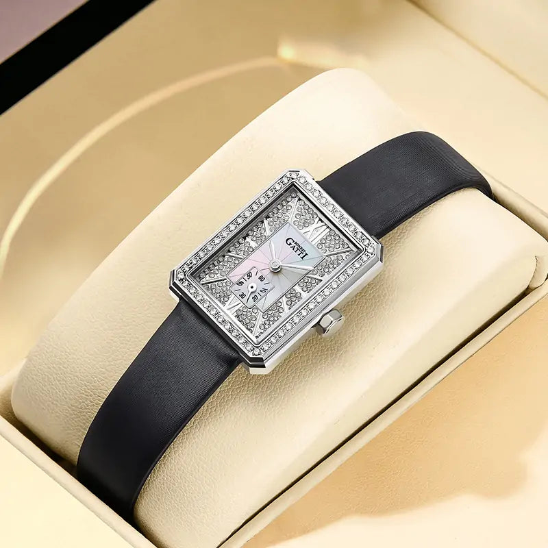BONEST GATTI BG3007 Mother of Pearl Ladies Square Swiss Quartz Watch - Top G Watches