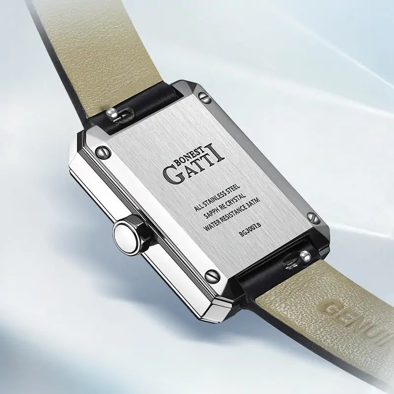 BONEST GATTI BG3007 Mother of Pearl Ladies Square Swiss Quartz Watch - Top G Watches