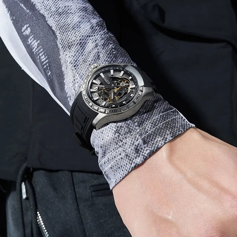 BONEST GATTI BG4005 Skeleton Automatic Men's Sports Watch