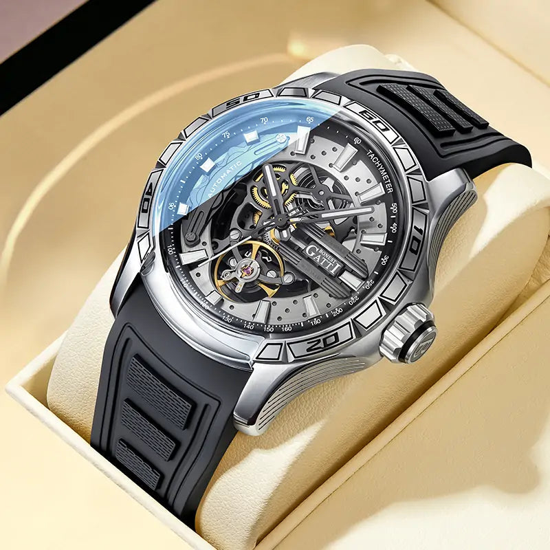 BONEST GATTI BG4005 Skeleton Automatic Men's Sports Watch