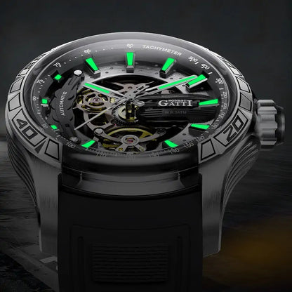 BONEST GATTI BG4005 Skeleton Automatic Men's Sports Watch