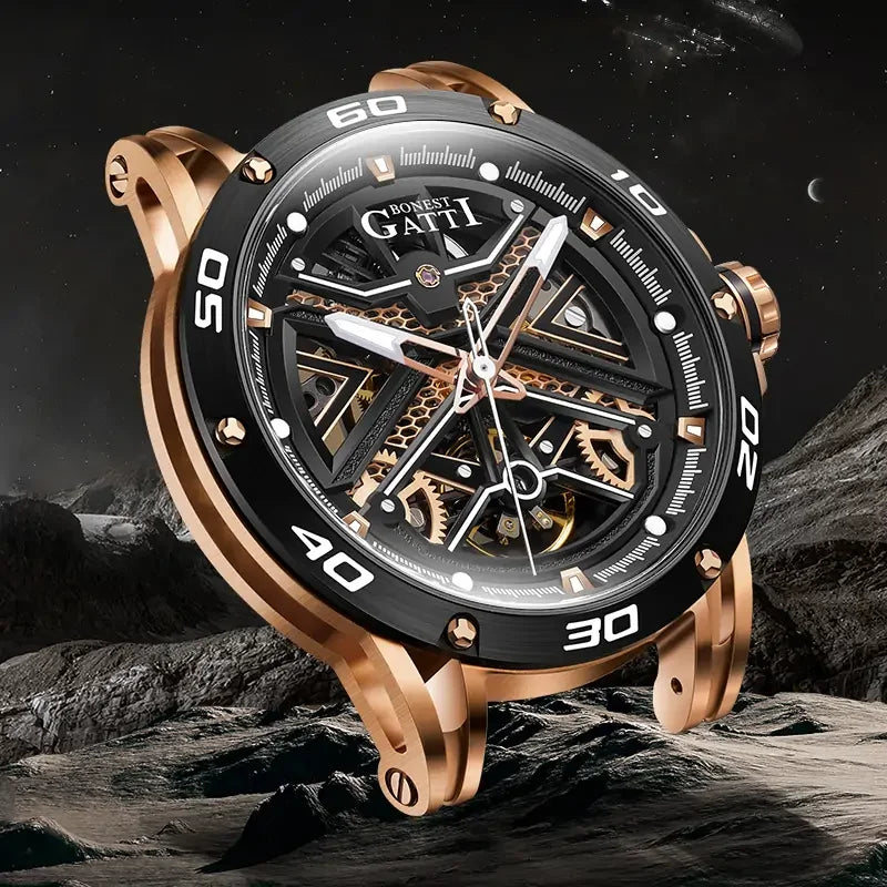 BONEST GATTI BG4601 Skeleton Automatic Sports Watch – Citizen Movement