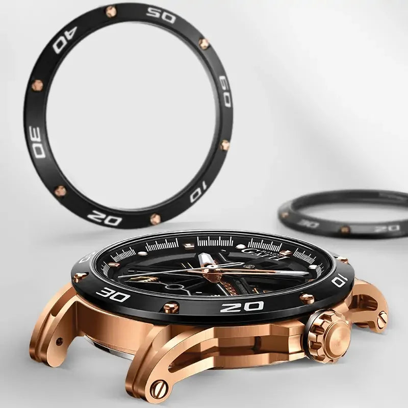 BONEST GATTI BG4601 Skeleton Automatic Sports Watch – Citizen Movement