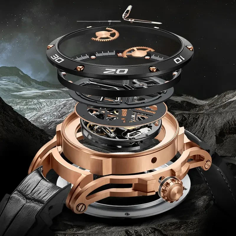 BONEST GATTI BG4601 Skeleton Automatic Sports Watch – Citizen Movement