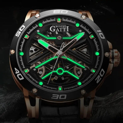 BONEST GATTI BG4601 Skeleton Automatic Sports Watch – Citizen Movement