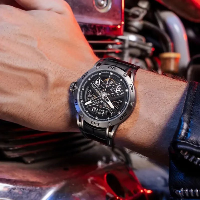 BONEST GATTI BG4601 Skeleton Automatic Sports Watch – Citizen Movement