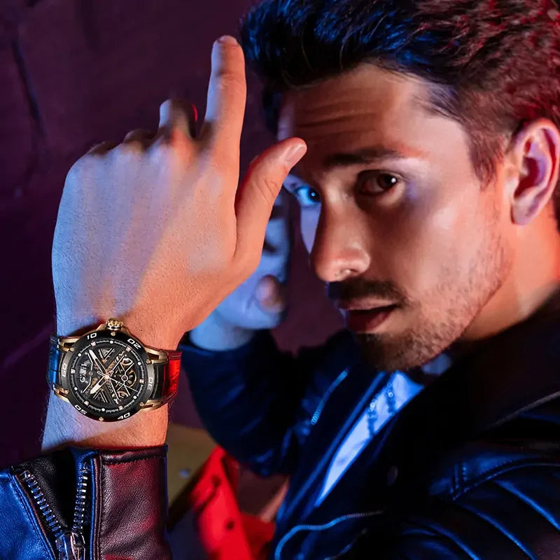 BONEST GATTI BG4601 Skeleton Automatic Sports Watch – Citizen Movement