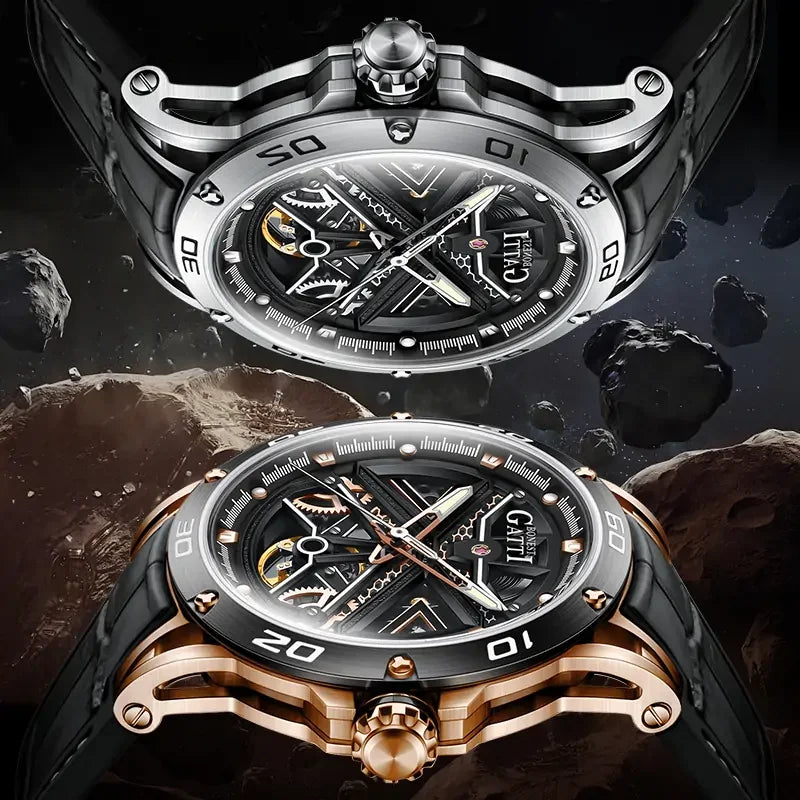 BONEST GATTI BG4601 Skeleton Automatic Sports Watch – Citizen Movement