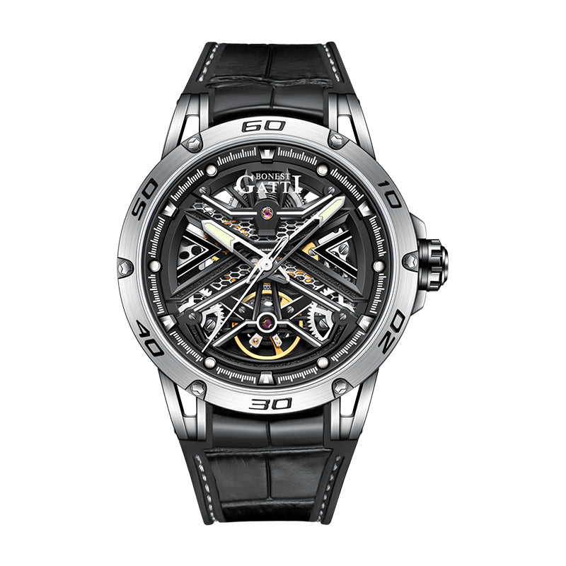 BONEST GATTI BG4601 Skeleton Automatic Sports Watch – Citizen Movement