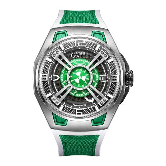BONEST GATTI BG5803 Radiation Fallout Skeleton Automatic Sports Watch