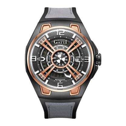 BONEST GATTI BG5803 Radiation Fallout Skeleton Automatic Sports Watch