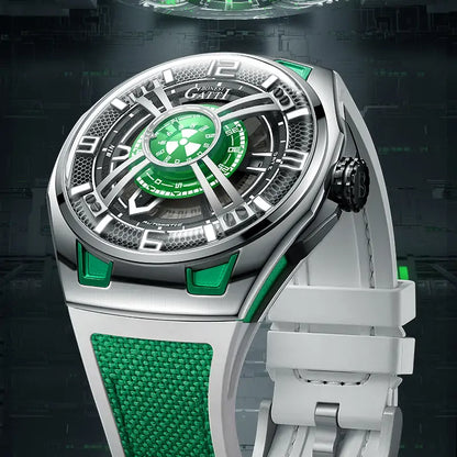 BONEST GATTI BG5803 Radiation Fallout Skeleton Automatic Sports Watch