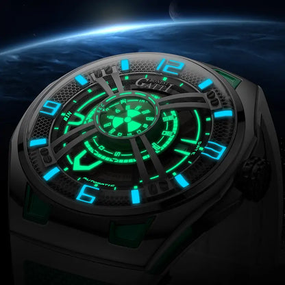 BONEST GATTI BG5803 Radiation Fallout Skeleton Automatic Sports Watch