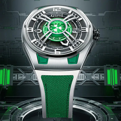 BONEST GATTI BG5803 Radiation Fallout Skeleton Automatic Sports Watch