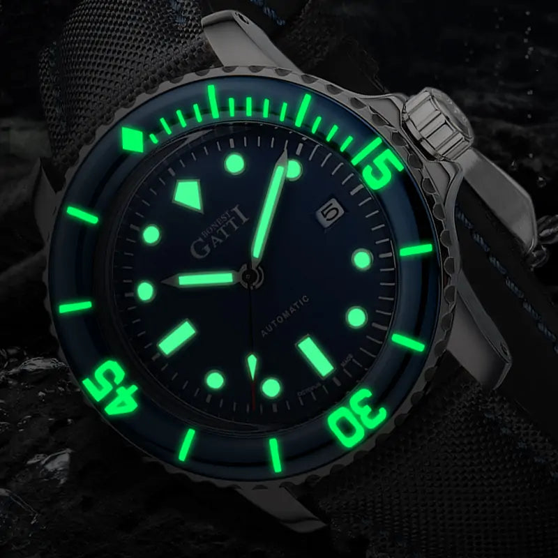 BONEST GATTI BG8002 Automatic Diving-Style Sports Watch – Sapphire Crystal