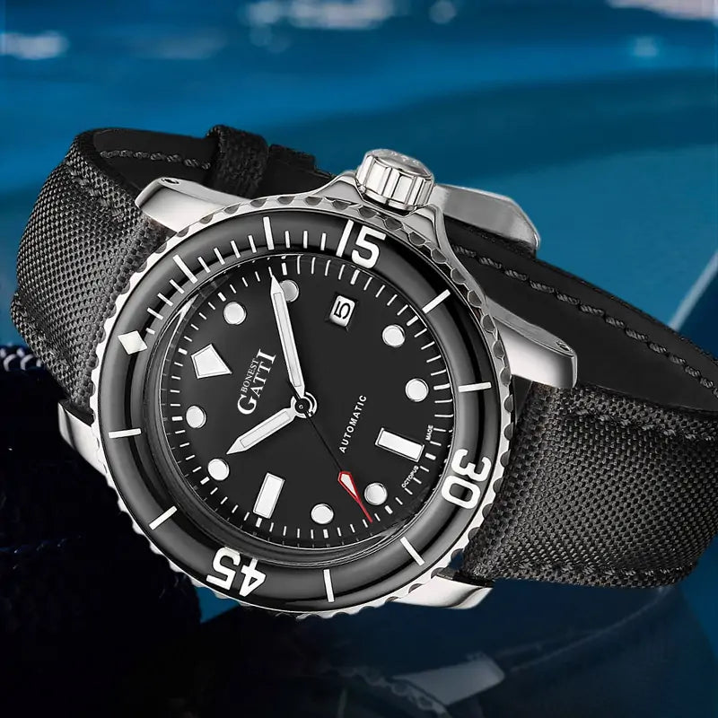 BONEST GATTI BG8002 Automatic Diving-Style Sports Watch – Sapphire Crystal