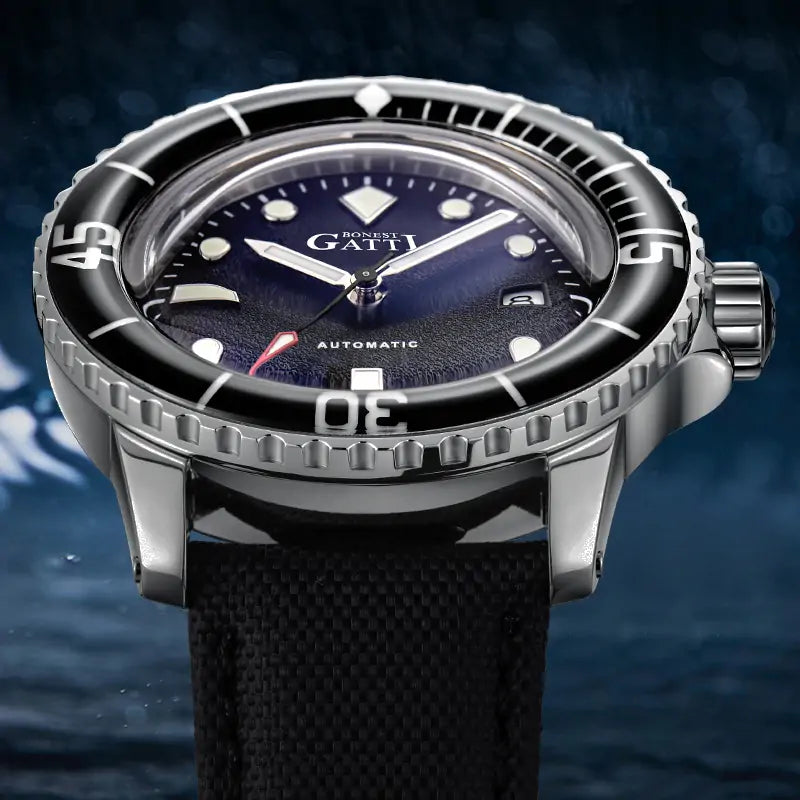 BONEST GATTI BG8002 Automatic Diving-Style Sports Watch – Sapphire Crystal
