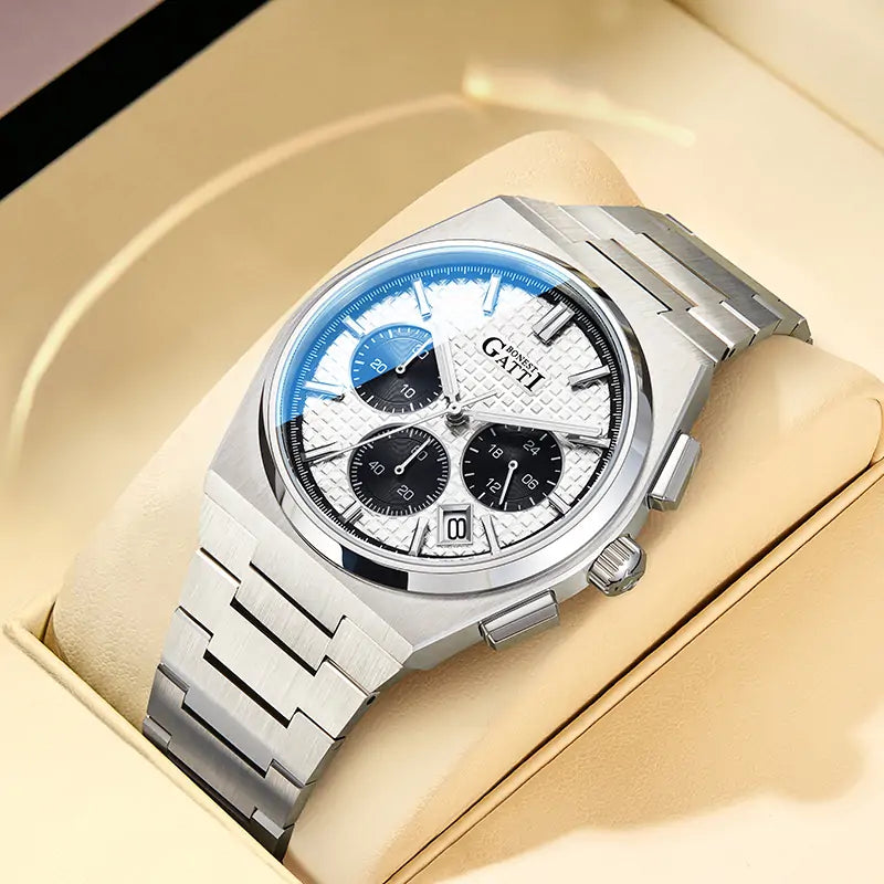 BONEST GATTI BG8016 Multifunction Quartz Chronograph Luxury Sports Watch