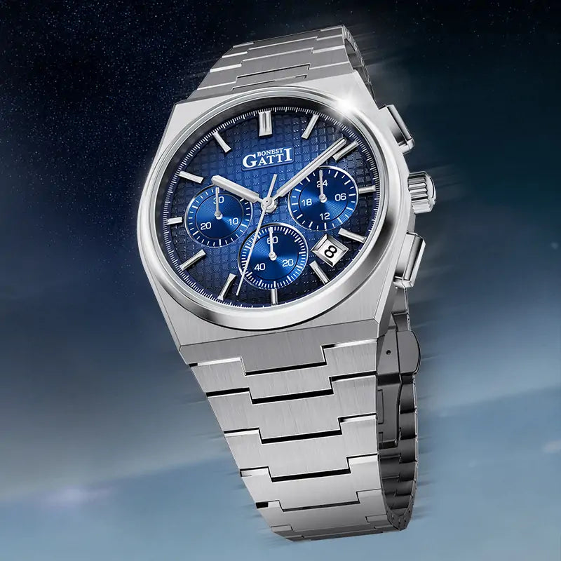 BONEST GATTI BG8016 Multifunction Quartz Chronograph Luxury Sports Watch