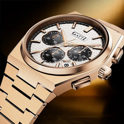 BONEST GATTI BG8016 Multifunction Quartz Chronograph Luxury Sports Watch