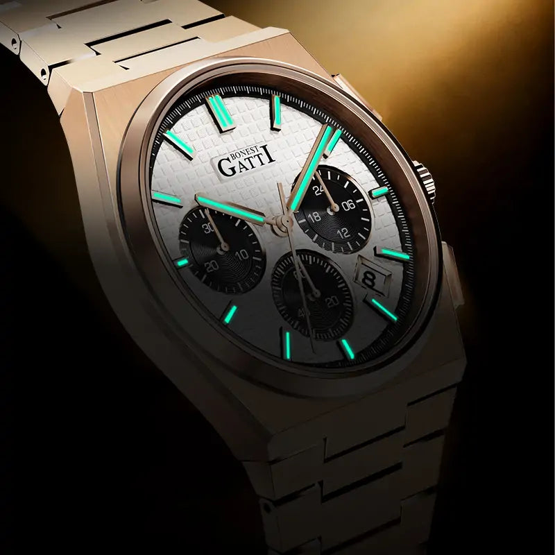 BONEST GATTI BG8016 Multifunction Quartz Chronograph Luxury Sports Watch