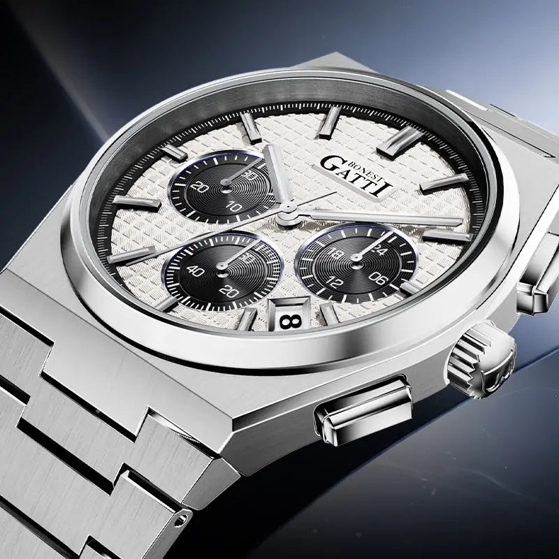 BONEST GATTI BG8016 Multifunction Quartz Chronograph Luxury Sports Watch
