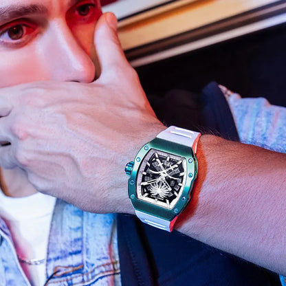 BONEST GATTI BG9904 Palm Tree & Sword Skeleton Automatic Watch