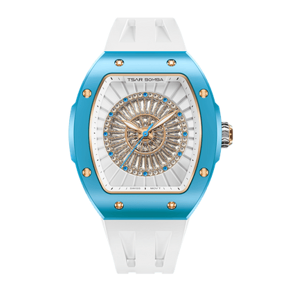 Official TSAR BOMBA Nucleus Femme Ladies Ceramic Watch – Swiss Movement TB8220L