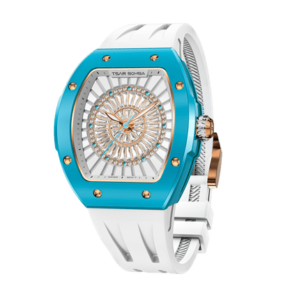 Official TSAR BOMBA Nucleus Femme Ladies Ceramic Watch – Swiss Movement TB8220L