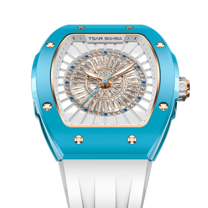 Official TSAR BOMBA Nucleus Femme Ladies Ceramic Watch – Swiss Movement TB8220L