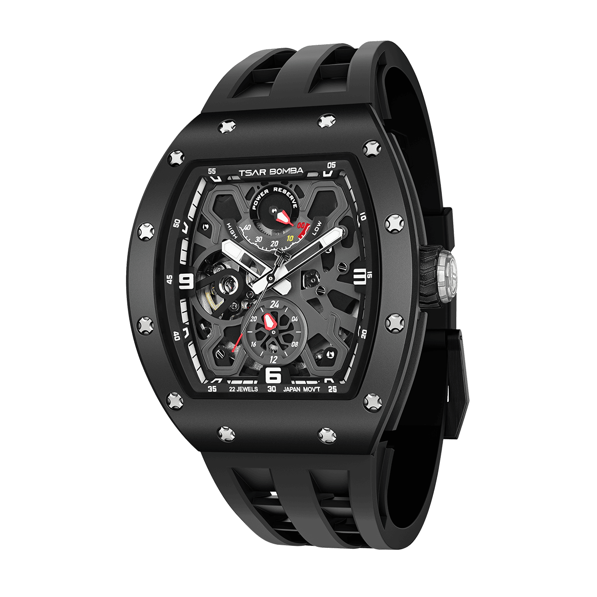 Official TSAR BOMBA Carbon Fibre Ceramic Kinetic Energy Automatic Watch – TB8212