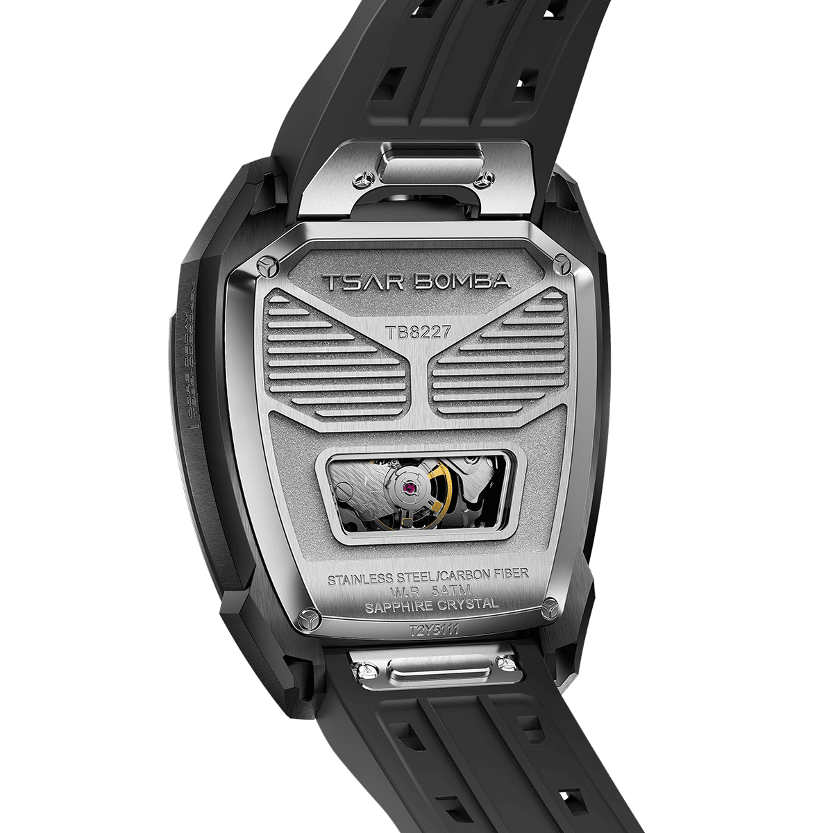 Official TSAR BOMBA Reactor-Core Decay TB8227 Automatic Watch | Carbon Fibre Luxury Watch