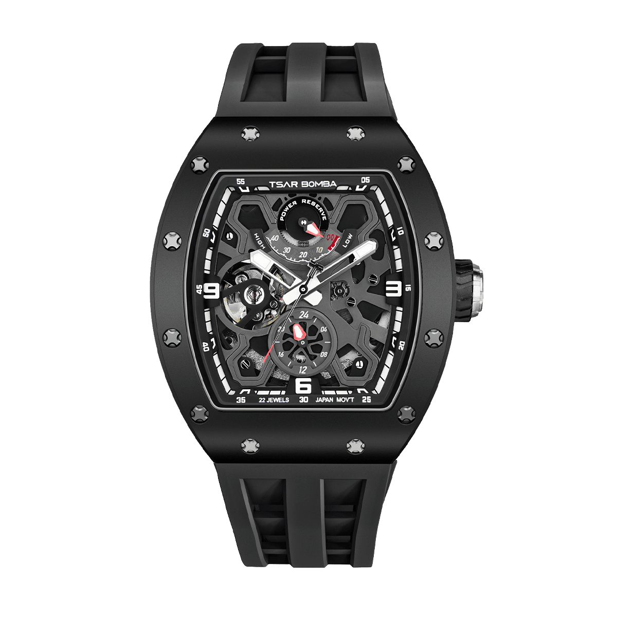Official TSAR BOMBA Carbon Fibre Ceramic Kinetic Energy Automatic Watch – TB8212