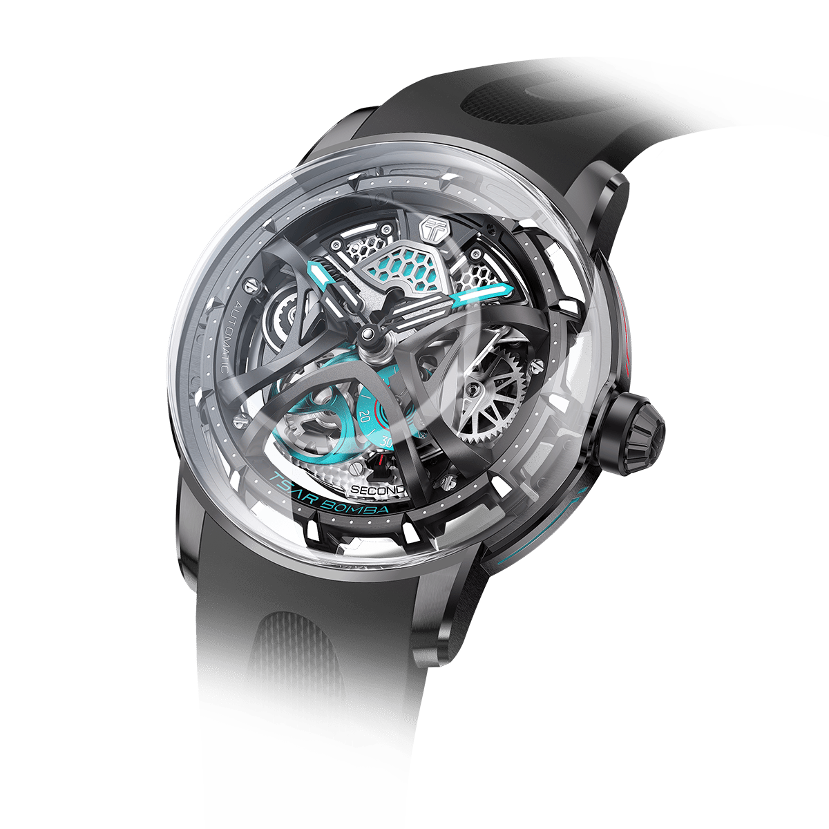 Official TSAR BOMBA Skunk Works T1 Skeleton Automatic Watch