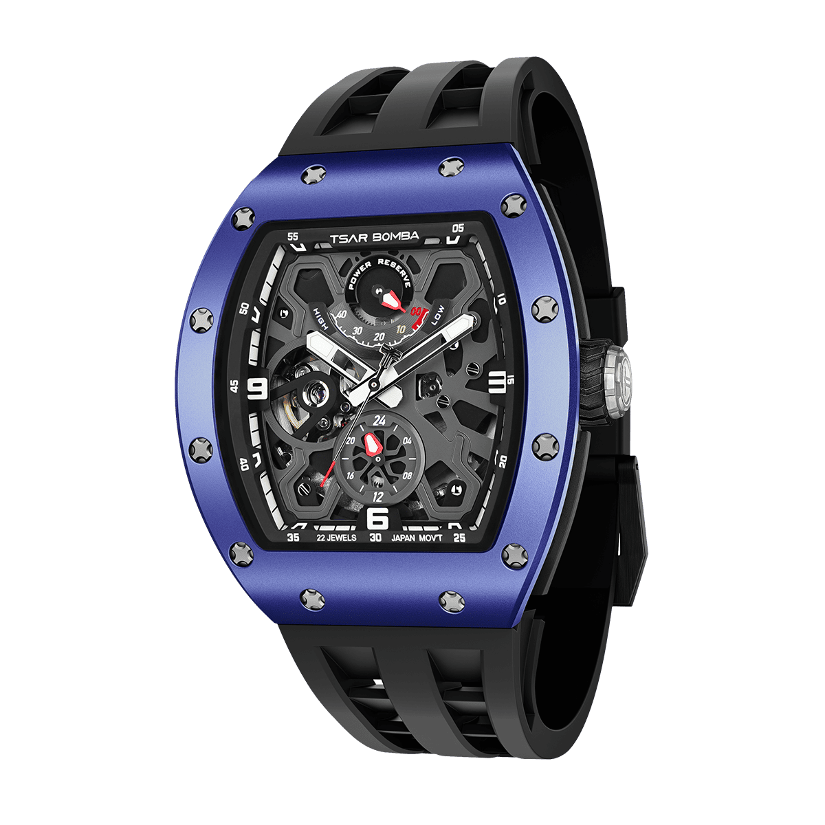 Official TSAR BOMBA Carbon Fibre Ceramic Kinetic Energy Automatic Watch – TB8212