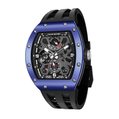 Official TSAR BOMBA Carbon Fibre Ceramic Kinetic Energy Automatic Watch – TB8212