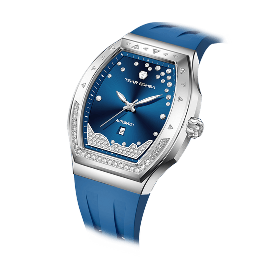 Official TSAR BOMBA Lumina TB8233 Diamond-Set Automatic Women's Watch