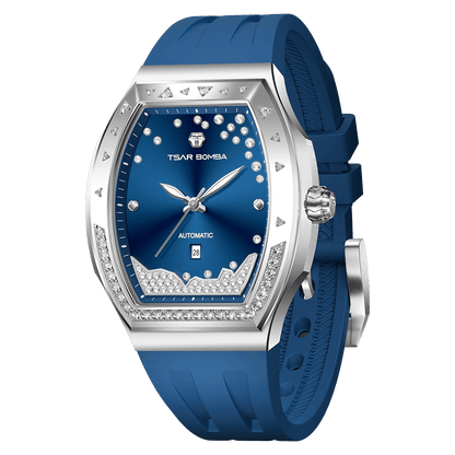 Official TSAR BOMBA Lumina TB8233 Diamond-Set Automatic Women's Watch