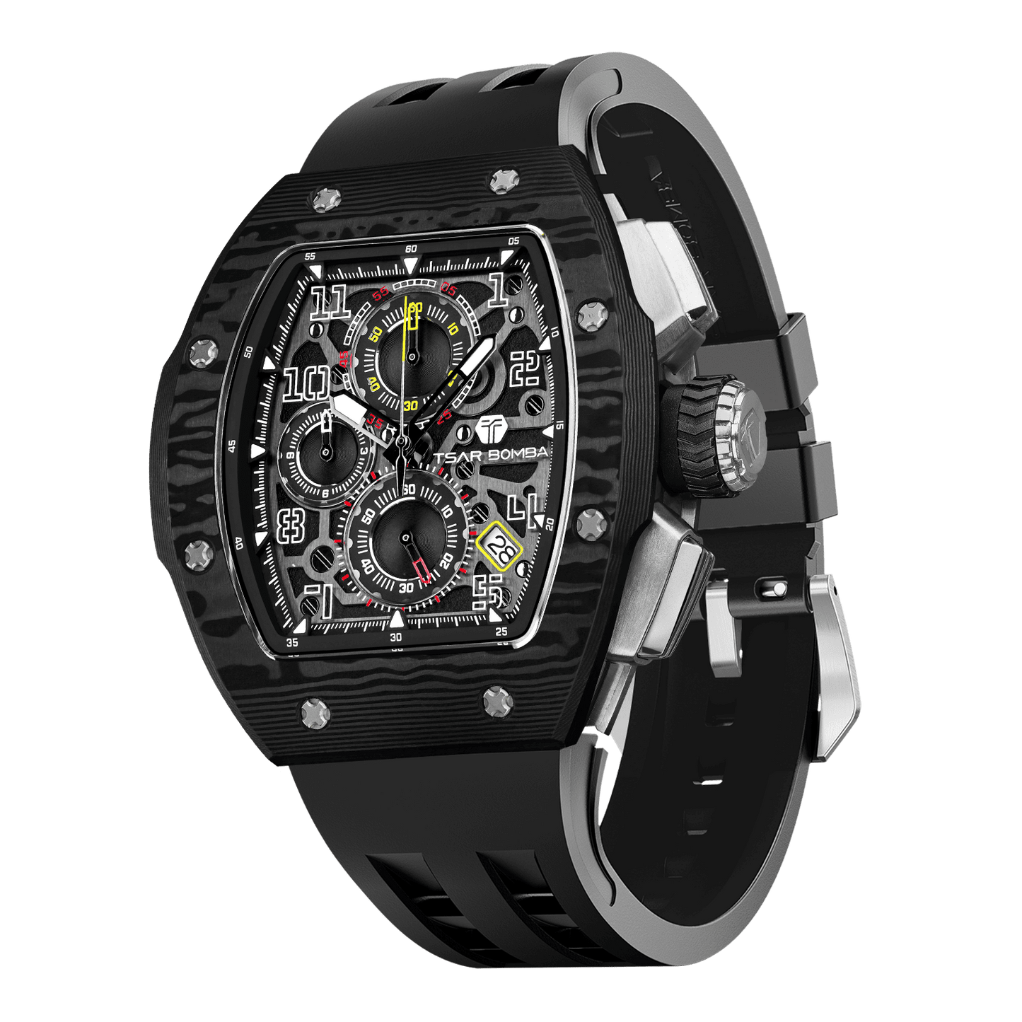 Official TSAR BOMBA – Atomic Interchangeable Luxury Calendar Watch TB8214