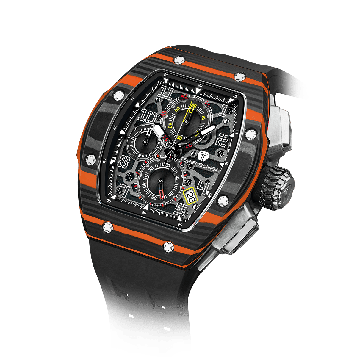 Official TSAR BOMBA – Atomic Interchangeable Luxury Calendar Watch TB8214