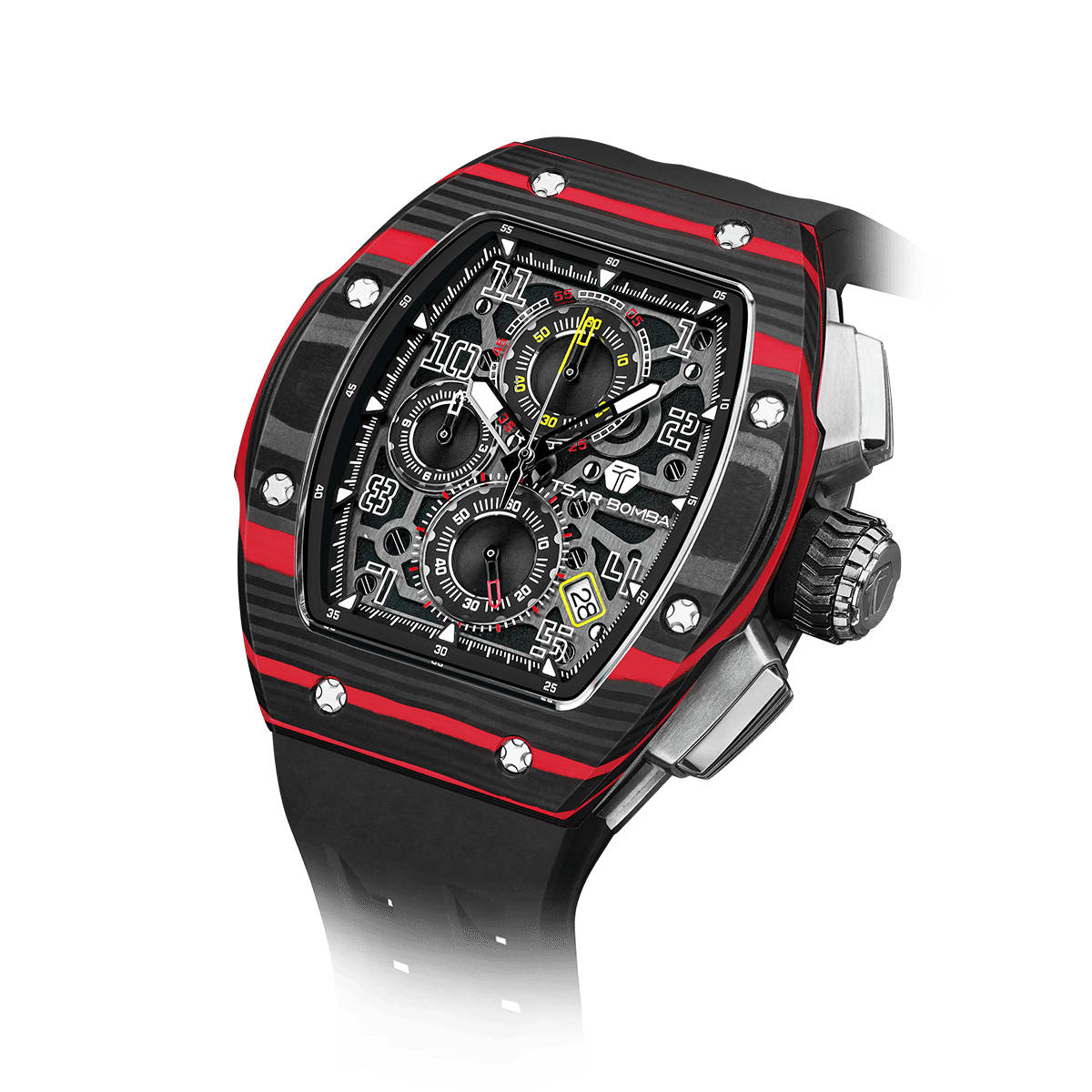 Official TSAR BOMBA – Atomic Interchangeable Luxury Calendar Watch TB8214