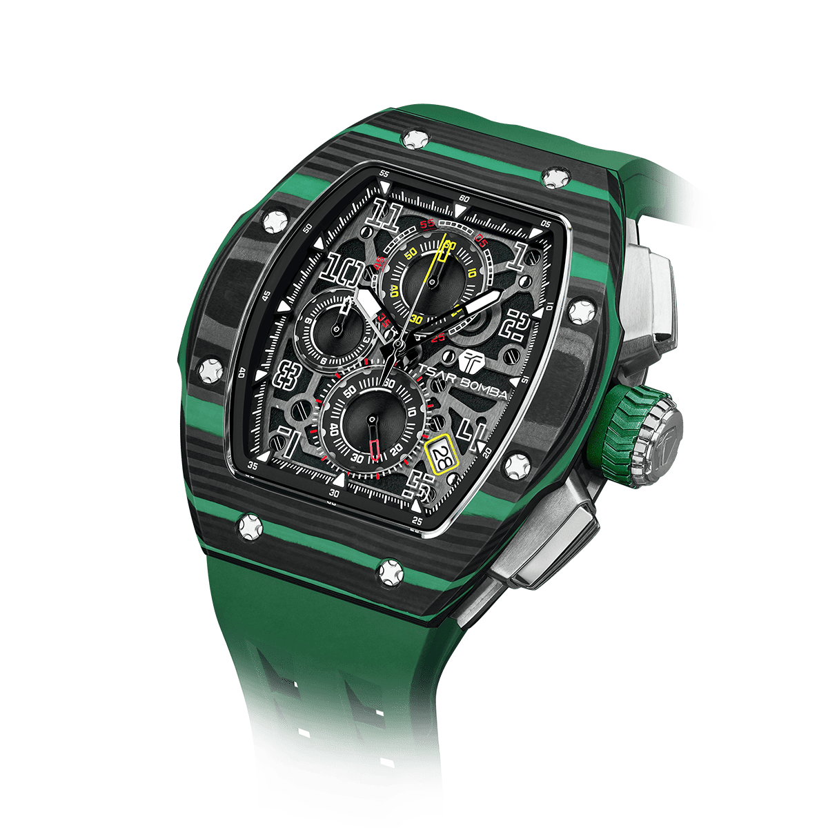 Official TSAR BOMBA – Atomic Interchangeable Luxury Calendar Watch TB8214