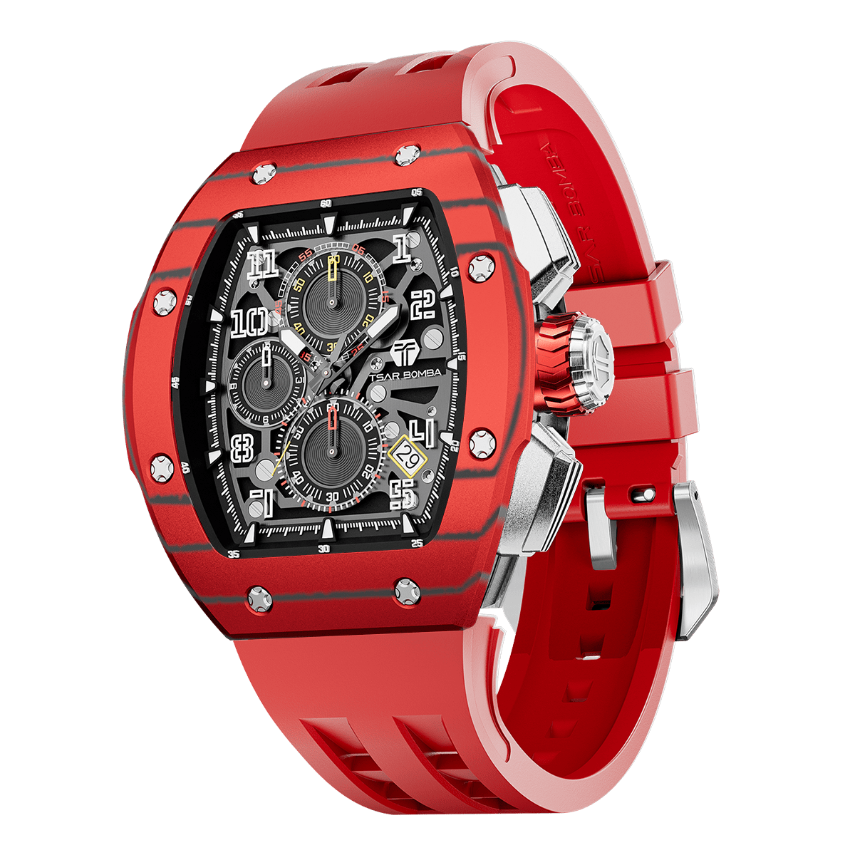 Official TSAR BOMBA – Atomic Interchangeable Luxury Calendar Watch TB8214